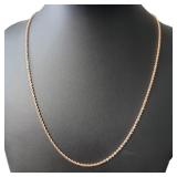 14kt Rose Gold 18" Rope Twist Necklace