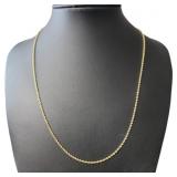 14kt Gold Rope Twist 18" Necklace