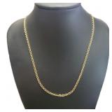 10kt Gold 20" Mariner Link Necklace