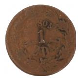 1863 Wilson Medals Civil War Copper Token