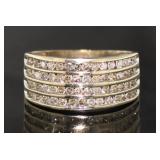 10kt Gold Channel Set 1.00 ct Diamond Ring