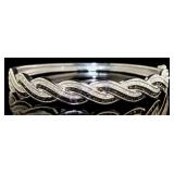 1.50 ct Black & White Diamond Cuff Bracelet