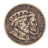 1924 Huguenot Silver Commemorative Half Dollar