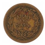 1863 Army & Navy Copper Civil War Token