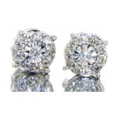 10kt Gold Brilliant 1/2 ct Diamond Stud Earrings