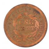 1854 Braided Hair Copper Large Cent