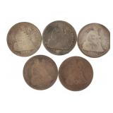 Mixed Date: Seated Liberty Silver Dime