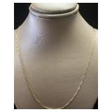 10kt Yellow Gold 20" Box Necklace