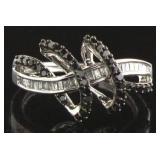 10kt Gold 1.00 ct Black & White Diamond Ring