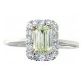 14kt Gold 1.27 ct Emerald Cut Diamond Ring