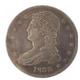 1838 Capped Bust Silver Half Dollar *Nice