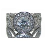 14kt Gold 2.18 ct Round Brilliant Diamond Ring