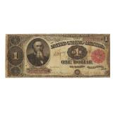 1891 Large US One Dollar Treasury Note *STAR NOTE