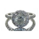 14kt Gold 2.50 ct Round Brilliant Diamond Ring