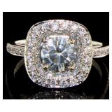 14K White Gold 1.81 ct Round Diamond Ring