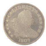 1807 Flowing Hair Silver Half Dollar *Rare