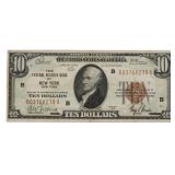 Series 1929 New York $10 National Currency Note