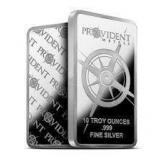 10 Ounce - Provident Metals .999 Fine Silver Bar