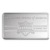 10 Ounce: E Pluribus Unum/Shield .999 Silver Bar