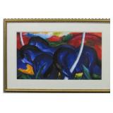 Blue Horse Giclee By Marc Franz