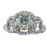 14kt Gold 2.50 ct Round Brilliant Diamond Ring