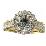 14kt Gold 3.18 ct Round Brilliant Diamond Ring