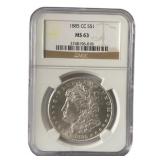 1885 MS63 Carson City Morgan Silver Dollar