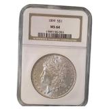 1899 Philadelphia MS64 Morgan Silver Dollar