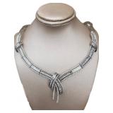 14kt Gold 6.70ct 18" Diamond Evening Necklace