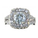 14kt Gold 3.49 ct Round Brilliant Diamond Ring