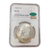 1885 New Orleans MS64 Morgan Silver Dollar *CAC