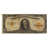 Series 1922 US Large $10 Gold Coin Note