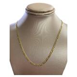 10kt Gold Figaro 16" Necklace