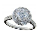 14kt Gold Round Brilliant 2.25 ct Diamond Ring