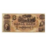 Canal Bank New Orleans Large $100 Currency Note
