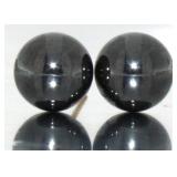 14kt Gold 8 mm Tahitian Pearl Earrings