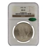 1925-P MS65 GEM Peace Silver Dollar *CAC