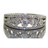 10kt Gold Brilliant 1/2 ct Diamond Designer Ring