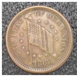 1863 Shoot Him On The Spot Civil War Copper Token