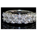 14kt Gold 1.20 ct Round & Baguette Diamond Ring