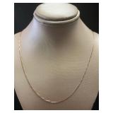 10kt Rose Gold 20" Box Necklace