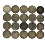 Mixed Date: Barber Silver Half Dollar