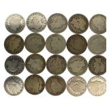 Mixed Date: Barber Silver Half Dollar
