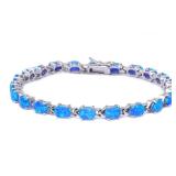 Oval 12.50 ct Australian Blue Opal Bracelet