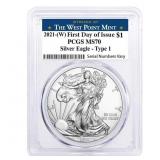 2021- First Strike PCGS MS69 Silver American Eagle