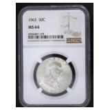 1963 MS64 Franklin Silver Half Dollar