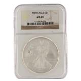2009 MS69 American Eagle Silver Dollar