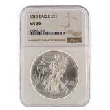 2012 MS69 American Eagle Silver Dollar