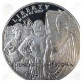 Jamestown 400th Anniversary Proof Silver Dollar