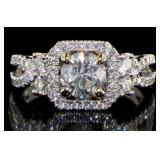 14kt Gold Brilliant Round 1.60 ct Diamond Ring
